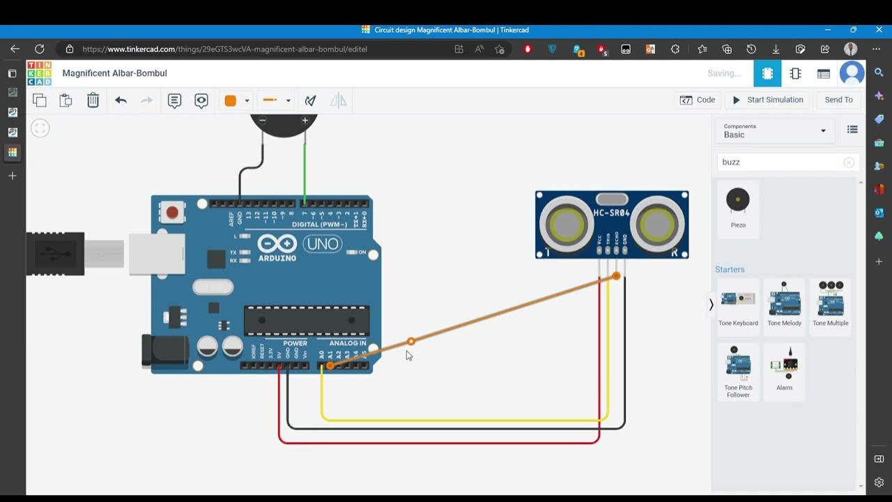 Sensor Ultrasonic Arduino , Menghidupkan Buzzer - YouTube