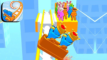 Runner Coaster ​- All Levels Gameplay Android,ios (Levels 42-44)