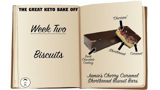 KETO Cherry Caramel Biscuit Bars! 