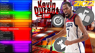 NBA 2K22 KEVIN DURANT BUILD 2-WAY STRETCH PLAYMAKER BUILD