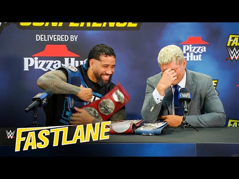 FULL SEGMENT – Cody Rhodes and Jey Uso's CAN’T MISS WWE Fastlane Press Conference