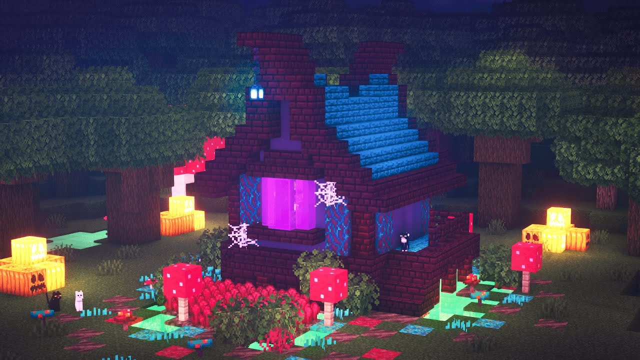  Minecraft  How to Build  a Witch House Halloween  Special 