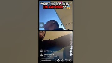 HE SHOT AT HIS OPP ON IG LIVE AND MISSED👀😭#shorts #viral #shots #ig