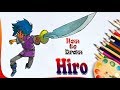 How to Draw Hiro || Easy drawing step by step