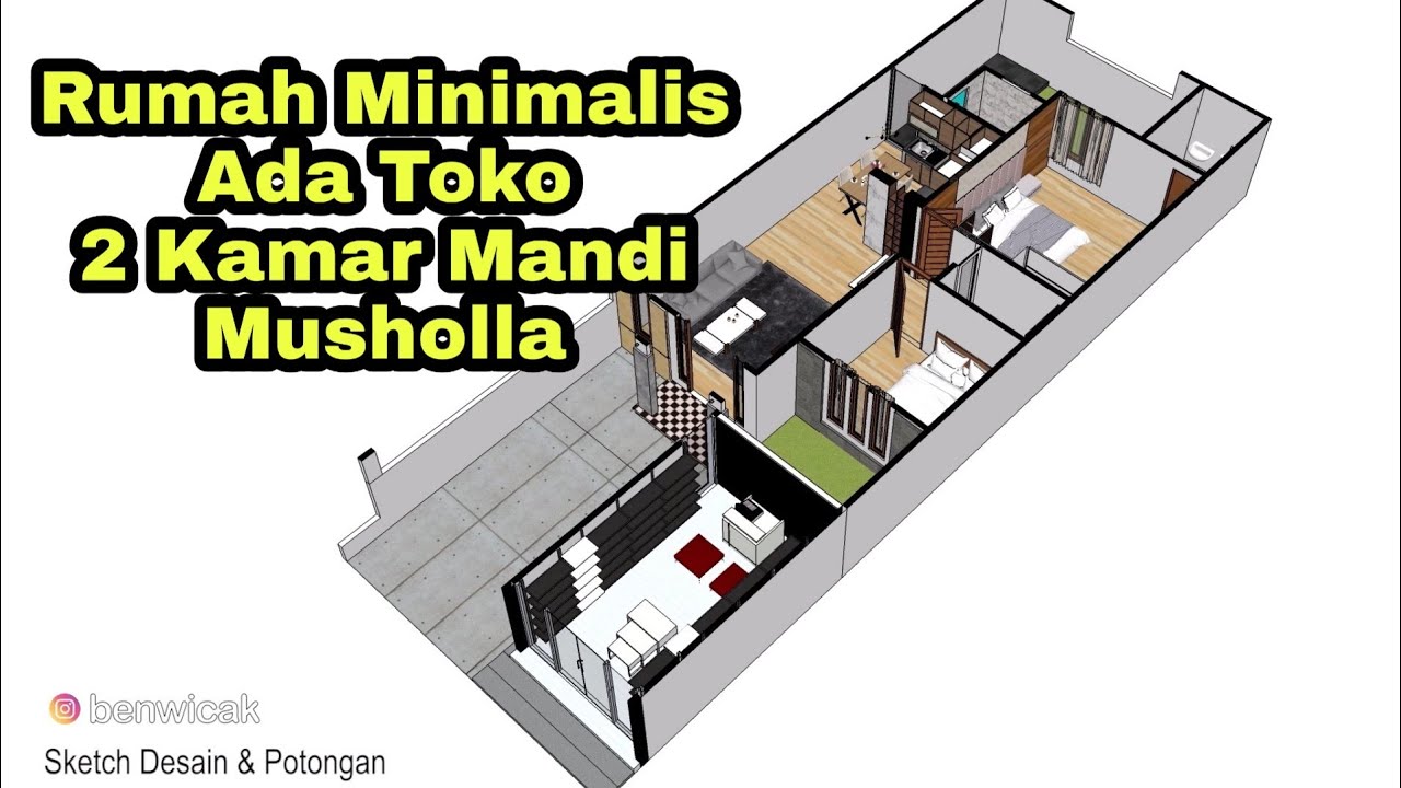 Desain Rumah Minimalis Ada Musholla