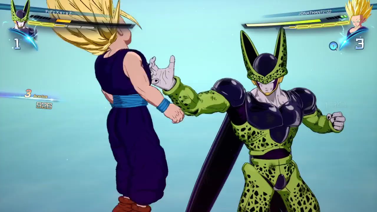 Cell Perfect vs Gohan SSJ2 - Solo Ranked Z - Cell comeback