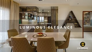 Radiant Luxury, Timeless Elegance 3Bhk Home Interiors At Ghr Titania Hyderabad By