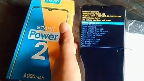 Tecno spark power 2 hard reset