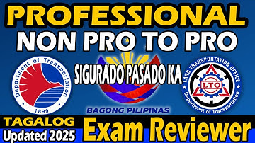2025 LTO EXAM REVIEWER | PROFESSIONAL DRIVING LICENSE EXAM LATEST QUESTION AND ANSWER