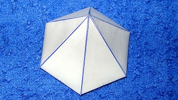 Como hacer una pirámide hexagonal. Rápido y fácil - Hexagonal pyramid
