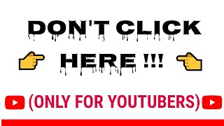 If You&#39;re a Youtuber , Then Click Here
