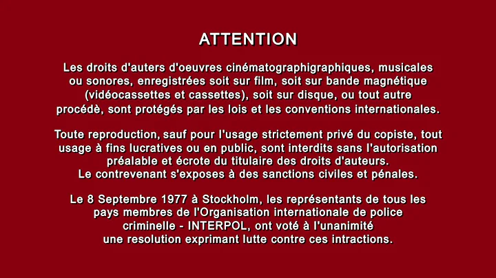 Warning/Attention Screens (1/19/2010)