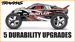 TOP 5 MustDo Durability Upgrades for your Traxxas Rustler (stampede, slash, bandit,) | CustomRCMods