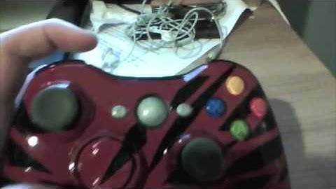 Custom Painted Red Tiger 360 Controller