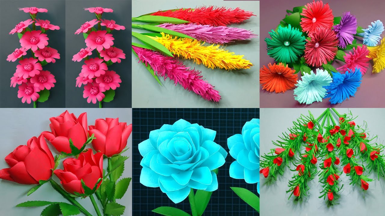 DIY Beautiful and Easy Flowers, Paper Crafts
