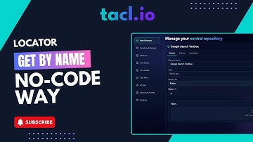Playwright Locator - Locate by Name with tacl
