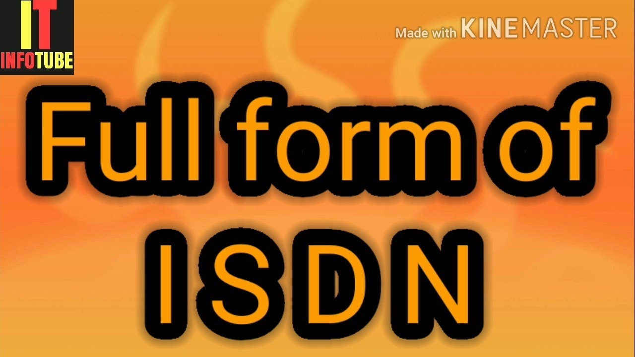 Full Form Isdn