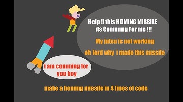 Make a HOMING MISSILE in 4 lines of code in UNITY : }