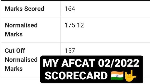 MY AFCAT 02/2022 SCORECARD 👍 QUALIFY FOR 2nd TIME🤟🇮🇳 #iaf #afcat #scorecard