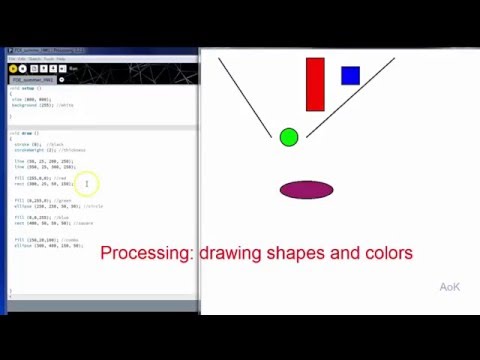 Processing 1 - colors and shapes