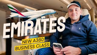 Emirates A380 Business Class (New Retro fit Cabin) Dubai to New York JFK