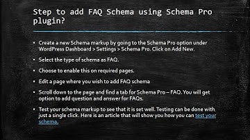 How to add FAQ Schema using Schema Pro plugin?