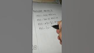 Pembagian polinomial dengan ax-b/bentuk linear