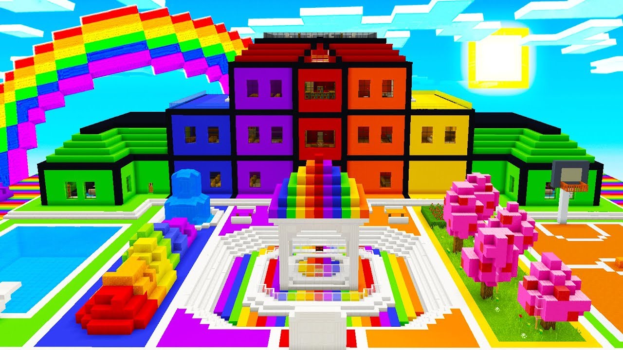 HIDE & SEEK IN RAINBOW SCHOOL CHALLENGE! YouTube