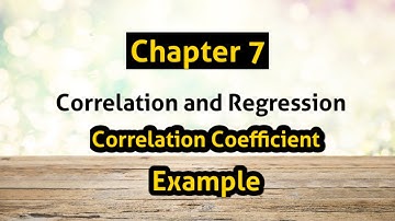 Correlation Coefficient (Example) Ch 7 Correlation and Regression #aiou #statistics #bs