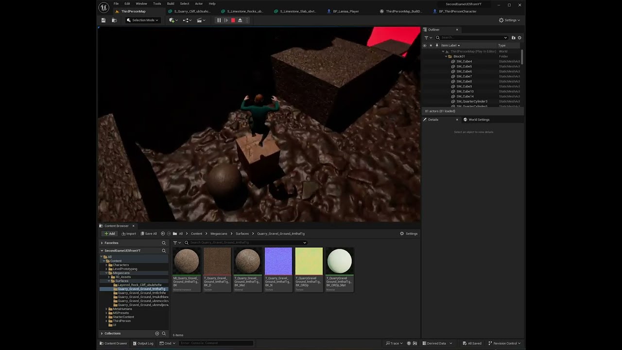 My Unreal Engine Learning Journey – Day 14 – Next Playable Area and Physics!