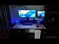 The phenomenal SECRETLAB Magnus Pro Desk with accessories.