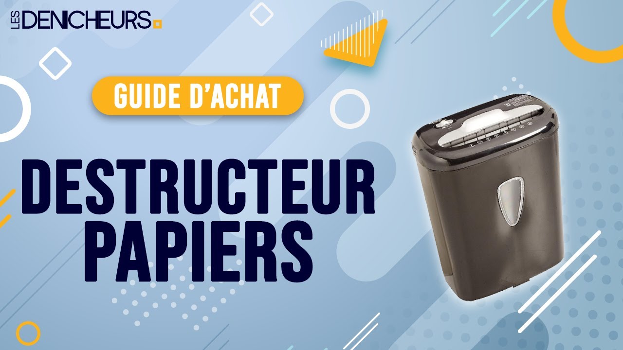 👓 MEILLEUR DESTRUCTEUR PAPIERS (2022) - Comparatif & Guide d'achat 