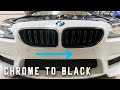 BMW M6 Gloss Black Kidney Grill Install (Not Fun)