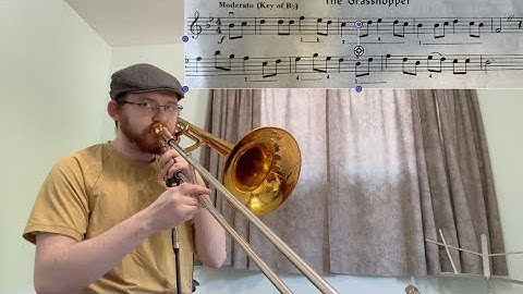 Trombone Etude Transcribed (String Builder Violin Book II, No. 65)