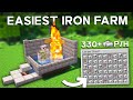 Minecraft 26.1 Iron Farm - Easiest Design Ever - 330+ Per Hour