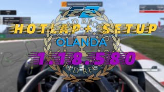 Olanda World Record F2 Hotlap + Setup F1 2021 Formula 2 gameplay - 1.18.580