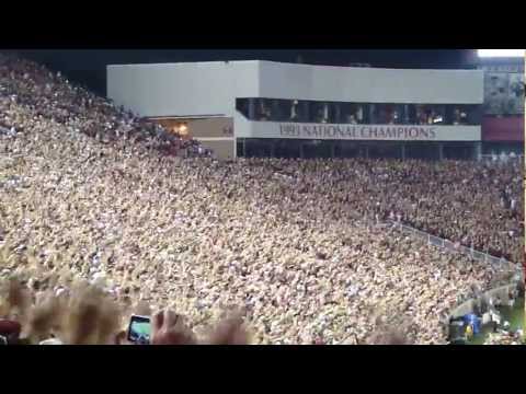 FSU Seminoles Tomahawk Chop Entering DOAK Oklahoma Sooners