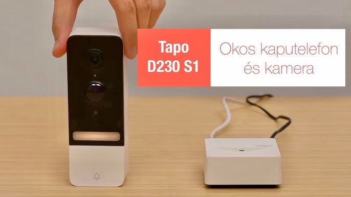 Tapo D230S1 - Sonnette Vidéo Connectée Tapo sur batterie + Hub