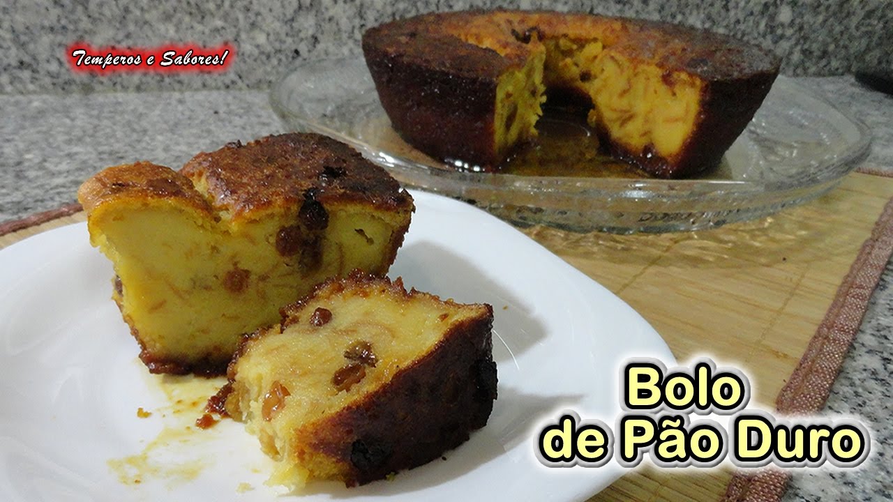 BOLO DE PÃO DURO FÁCIL E DELICIOSO RECEITA DE TEMPEROS E SABORES