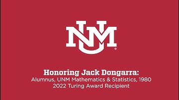 UNM celebrates alumnus and Turing Award winner Jack Dongarra