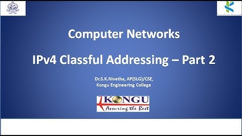 IPv4 Classful Address | Part-2 | In English | Computer Networks | CS Lectures by SKN