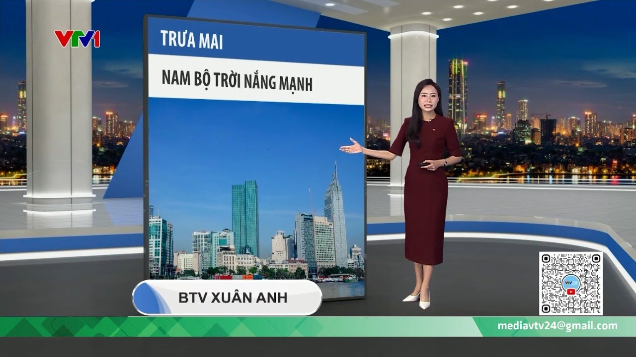 Trưa 17/01, Nam Bộ tiếp tục nắng mạnh, chiều tối có mưa giông trái mùa ven biển | VTV