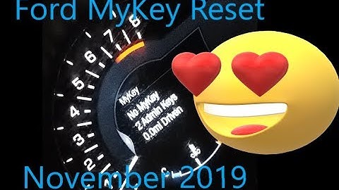 Ford MyKey Reset and Clear Without Admin Key!!! *Easiest Method* *November 2019*