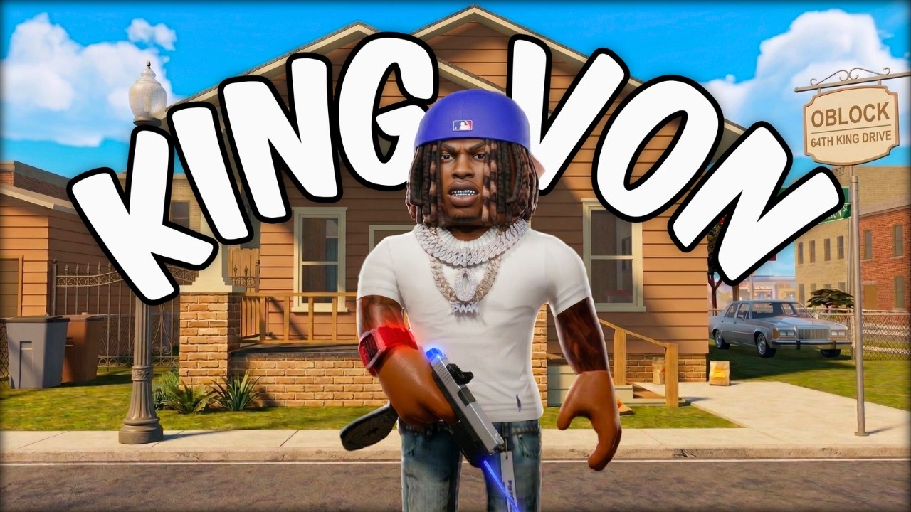 I became KING VON in ROBLOX and CRASHED OUT in CHICAGO !