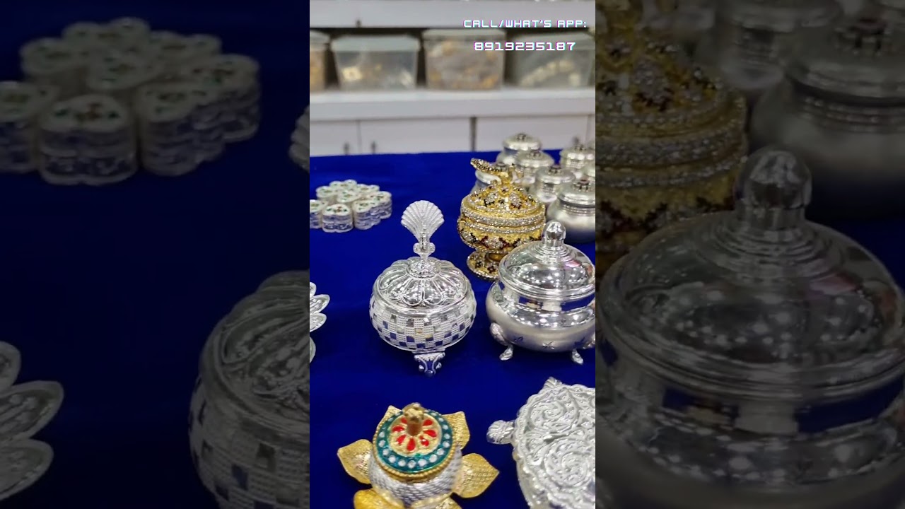 Silver kumkumbarina|Silver kumkumboxes|Types of kumkumboxes|Models of kumkumbarina #shorts