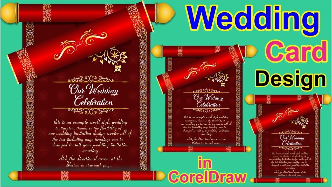 coreldraw wedding card design free download