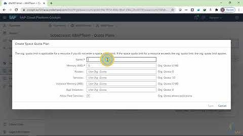 SAP Cloud Platform - Install AoC - Create Quota Plan| PART 61 | Free Course | Essential Training