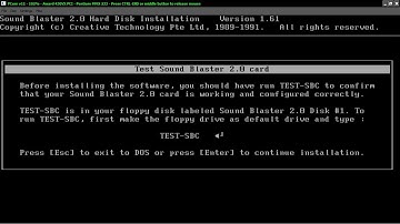 PCem Tutorial - Download & Install Creative Labs Sound Blaster 2.0 Drivers
