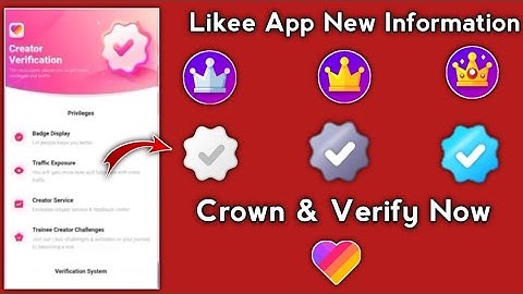 Likee App Crown & Verify Now|Likee App New Updated |Likee App Verification Badge kare|Likee App