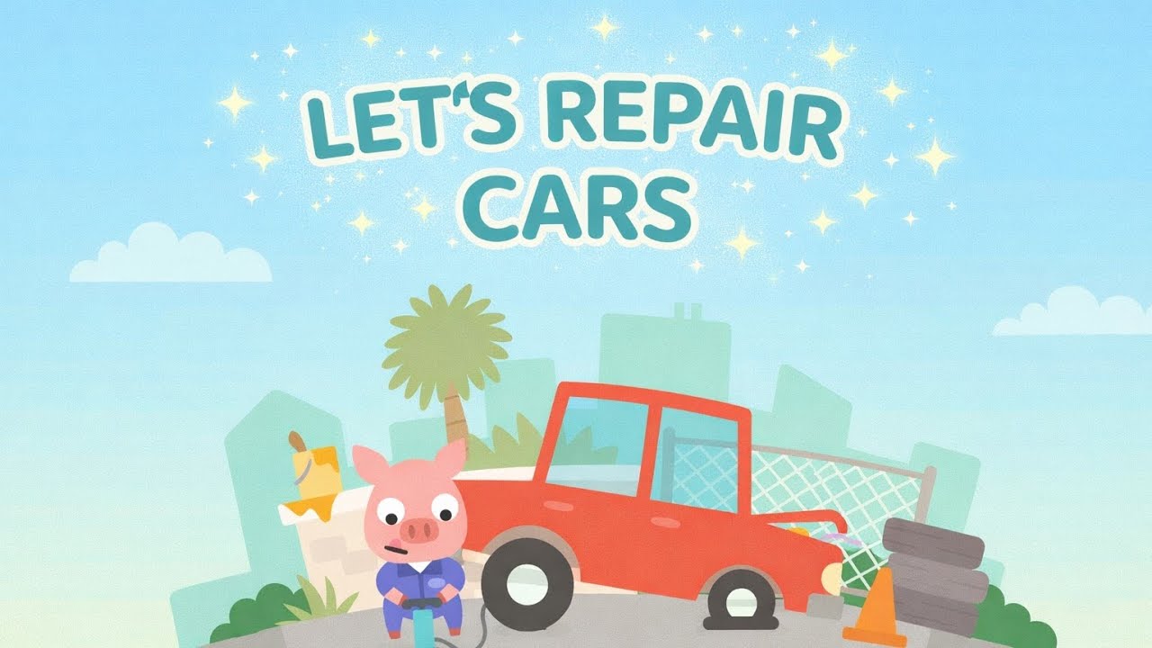 Repaired Fun Let’s Repair Cars Together Fun Auto Shop Play for Kids - YouTube